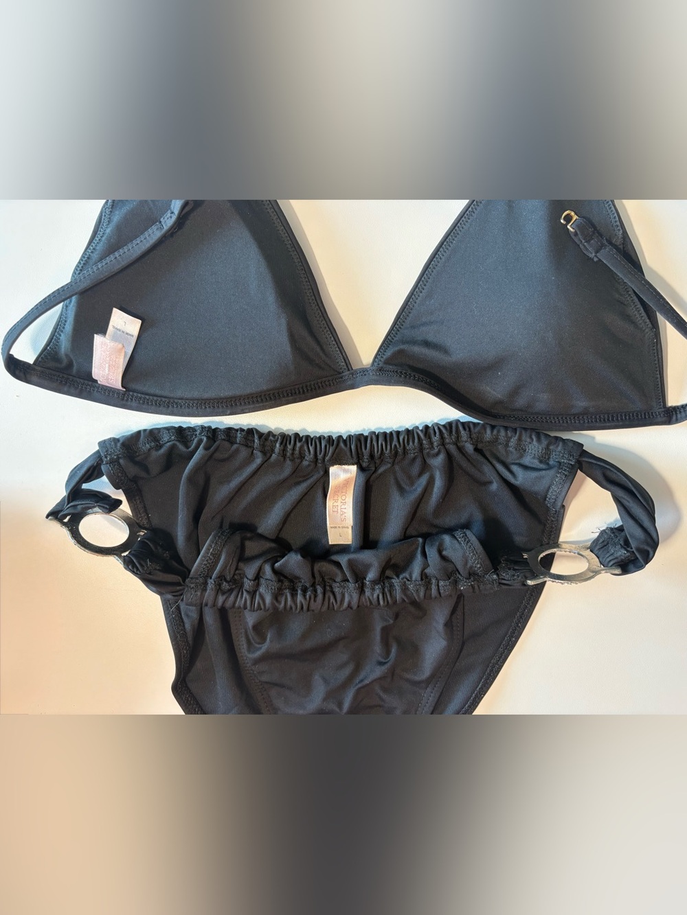Victoria’s Secret Black Embellished Bikini Set with crystal & Rhinestone Accents - Picture 4 of 10